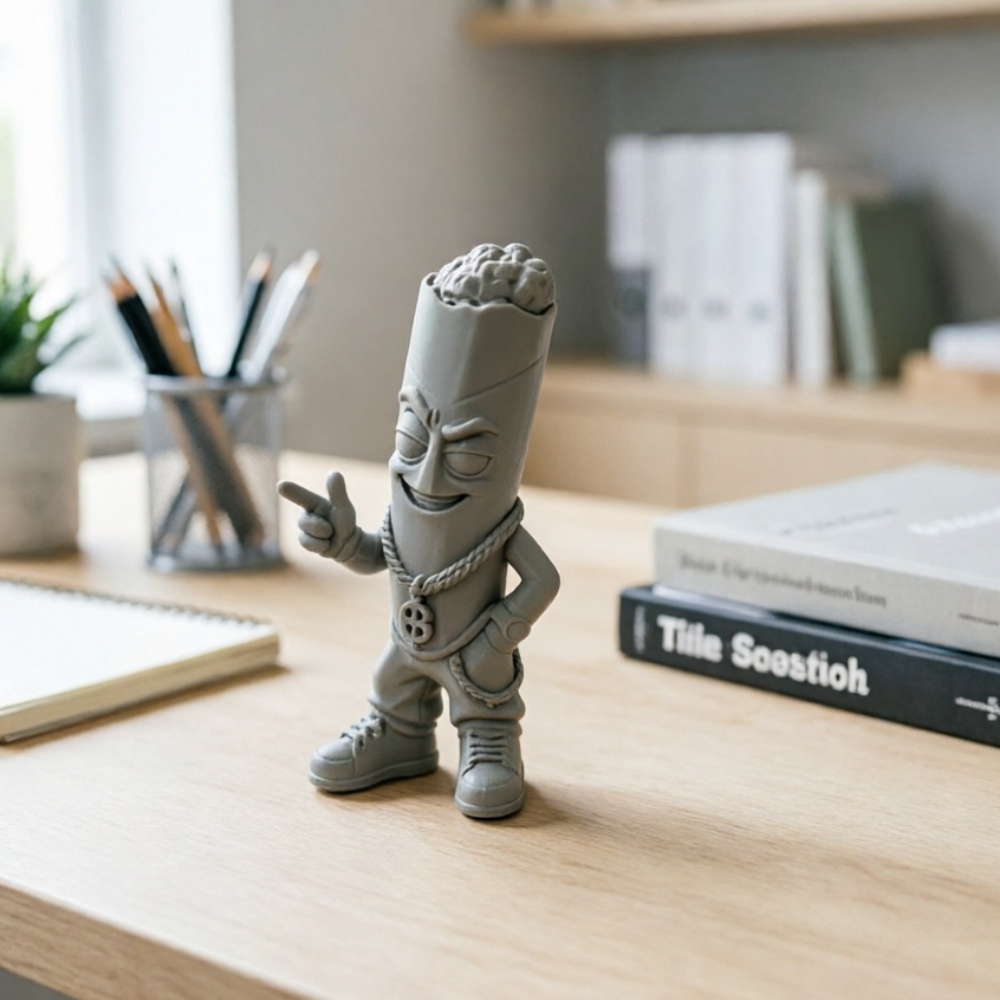 Pop Display Shelf - Trendy Grey Plastic Art Figure Small