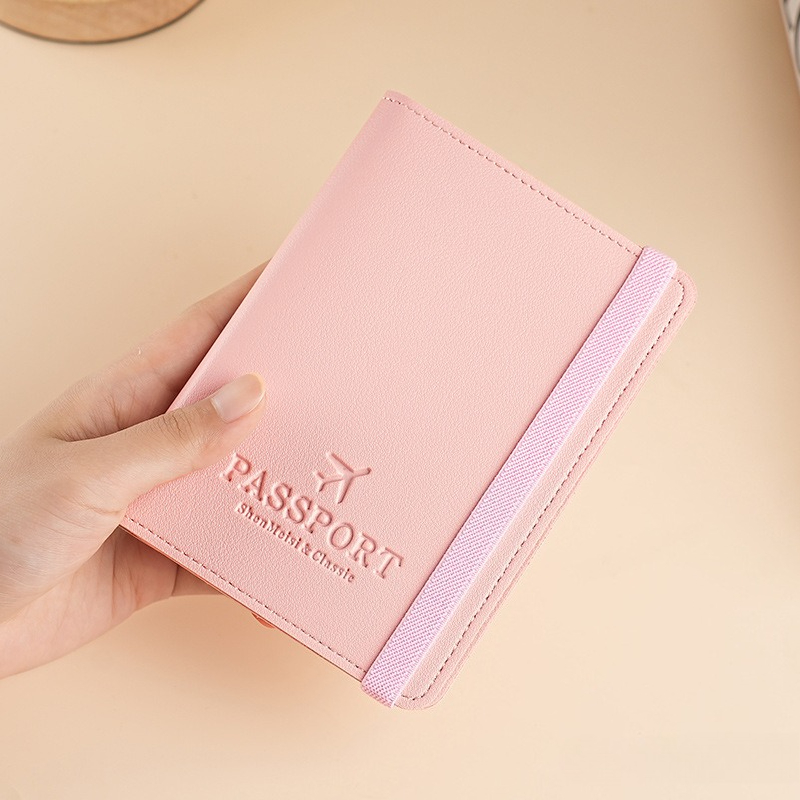 Card Top Loader - PU Leather Passport Cover, Multi Functional