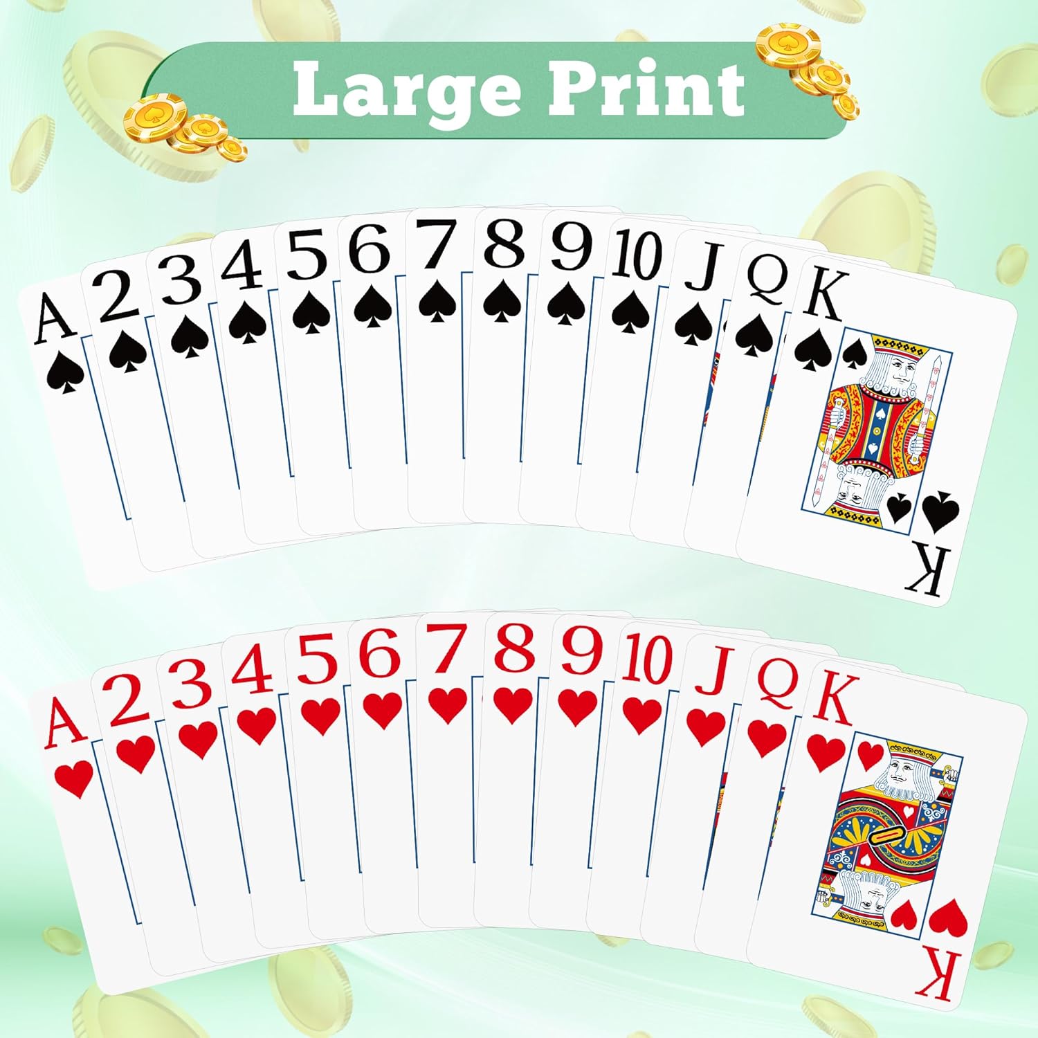 2 Pack Playing Cards | Large P - Graded Card Display review and price