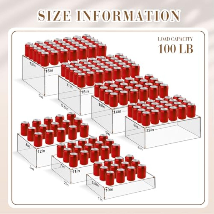 7 Pcs Extra Large Buffet Riser - Display Risers Set review and price