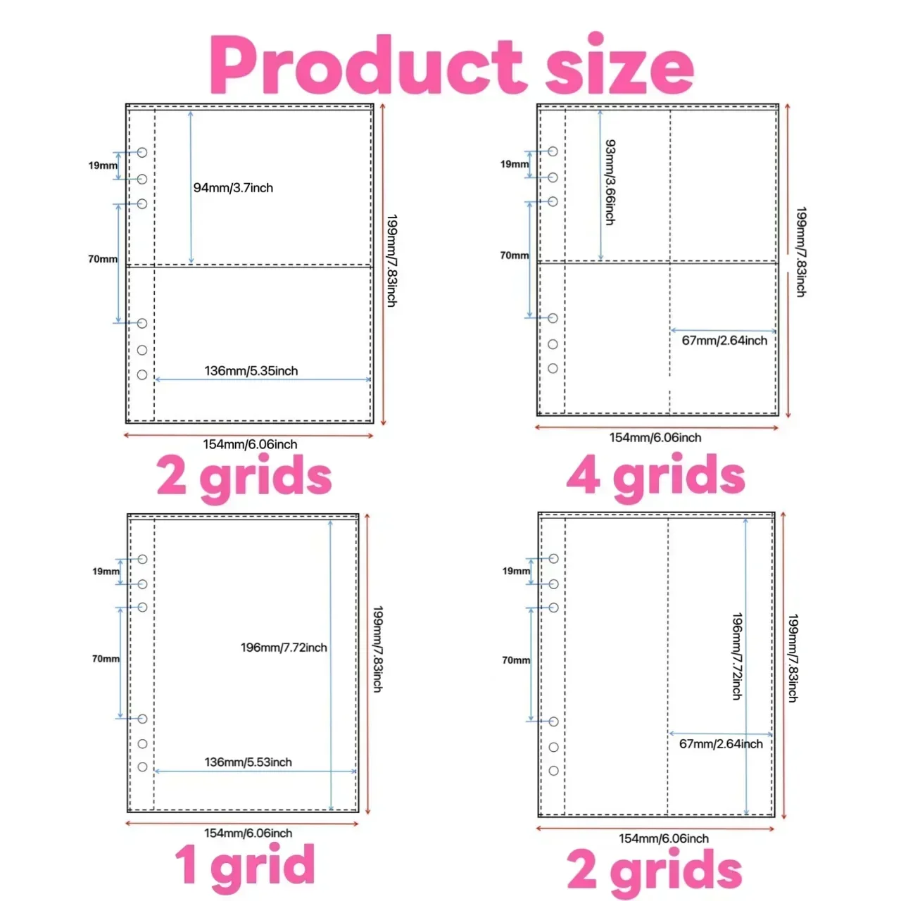 1-4 Grid Transparent Photocard - Card Penny Sleeve review and price