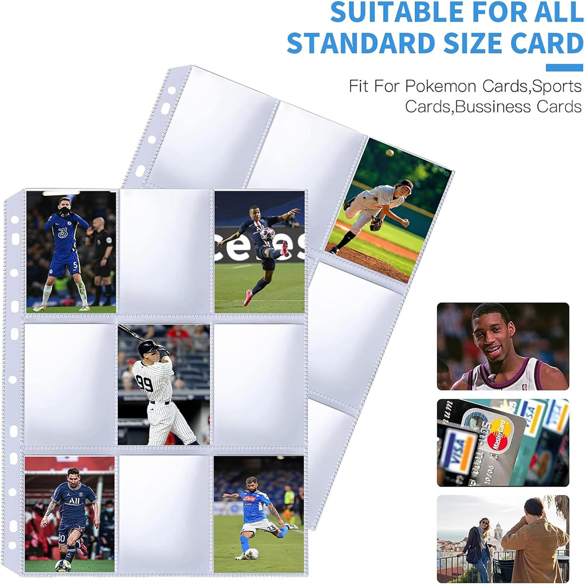 50 Pack 9 Pocket Card Sleeves  - Pokemon Binder Card review and price